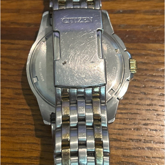 Men's Citizen Eco-Drive Watch One Size Silver Gold - Picture 4 of 4